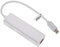vhbw USB Typ C auf RJ45 Adapter für Notebook, Desktop-PC - Ethernet Adapter mit 3 zusätzlichen USB-A Buchsen, Weiß