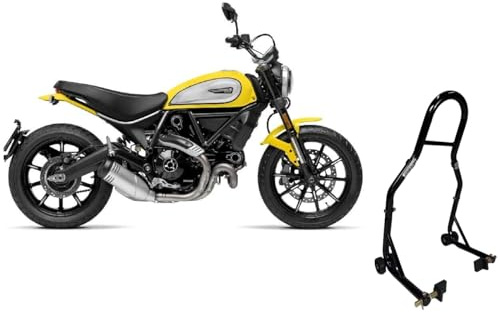 Cavalletto alzamoto alza moto per alzare sollevare la ruota gomma posteriore di dietro del della Ducati Scrambler 400 800 1100 retrotreno
