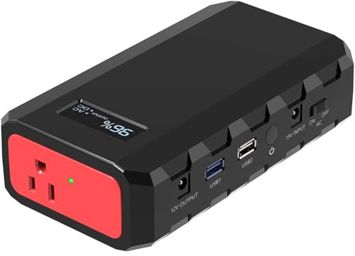 SinKeu 24000mAh Portable Power Bank with AC Outlet, 88.8Wh Portable Laptop Charger, Portable Power Station Outdoor Generators Portable for Home Backup Outdoor Emergency