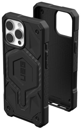 URBAN ARMOR GEAR UAG Designed for iPhone 16 Pro Max Case 6.9 Monarch Pro - Compatible with MagSafe Charging Rugged Heavy Duty Shockproof Anti-Slip Military Grade Protective Cover, Carbon Fiber