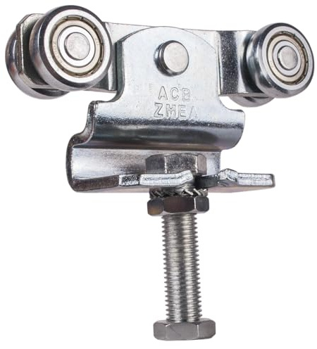 ATTAS Double mécanisme de roulement Type 1 réglable en hauteur pour rails en acier pour porte coulissante porte de grange | Rouleaux profil Type 1 | Rouleaux pour ferrure de porte coulissante |