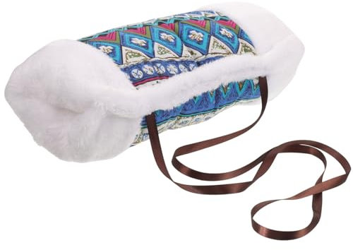 Handmuff, fuskpälshandmuff, fuskpälshandmuff vinter vinter varm arm- och handmuff med remmar Varm vinter plysch handmuff for kvinnor tjejer
