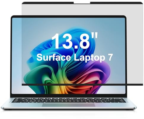STARY Protector de pantalla magnético de privacidad para Surface Laptop 7 de 13,8 pulgadas, filtro de privacidad extraíble, antideslumbrante, antiluz azul, protector de pantalla Surface
