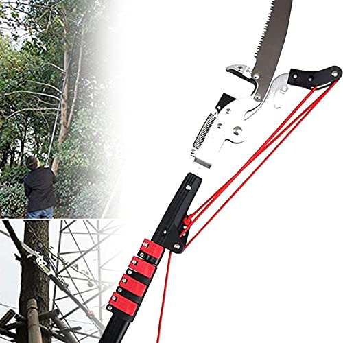 JXYQ Telescopic Tree Saw, Pole Pruning Saw, Telescopic Pole Saw, with Telescopic Handle and Cutting Capacity, Extendable Tree High Branch Pruner Cutter Saw,5.4m