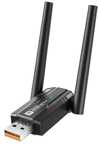 Arvoni 2 in 1 Adaptador Bluetooth para PC 5.4, WiFi USB para PC 900Mbps 2.4GHz/5.0GHz, Adaptador WiFi para PC con 5dBi Antena WiFi PC, Plug y Play, Dongle Bluetooth con Windows 11, 10