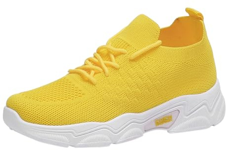 Fritidsskor, dam, sportiga sportskor, dam, gym, sneakers, lätta promenadskor, bekväma ortopediska mjuka sulor, slip-skor, enfärgade snörskor, lediga löparskor