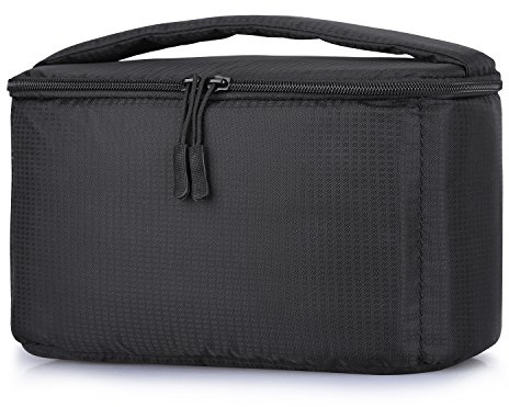 S-Zone Bolsa Plegable Acolchada para cámara réflex Digital, TLR, Sony, Canon, Nikon o Flash, Black, Maletín