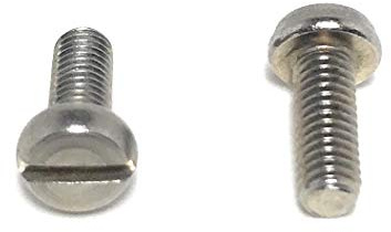 M3-.50 x 8 Stainless Steel Slotted Cheese Head Machine Screw DIN84 A2 M3x8 (50 Pieces)
