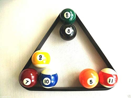 cueball16 TRIANGLE TO FIT 2-1/4 SPOTS AND STRIPES AMERICAN/USA SIZE POOL TABLES BALLS
