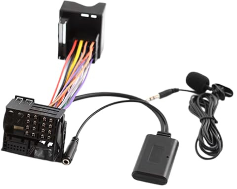 Kacepar Adattatore audio Bluetooth 5.0 per auto, cavo USB a AUX, ricevitore musicale adattatore vivavoce, adattatore cavo interfaccia musicale con microfono, accessorio B-M-VV MINI C00PER