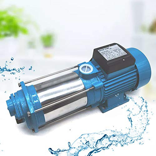 Cirkelpump i rostfritt stål, jetpump, trädgårdspump, centrifugalpump 2 500 W 4 000 L/H 11 bar, bevattning, trädgårdspump, tryckbrytare
