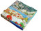 Pro DP 100 Pizzakartons Pizzaboxen Pizzaschachteln mit Mittelmeer Motiv 4cm hoch Kraftkarton recycelbar versch. Größen (26x26x4cm)