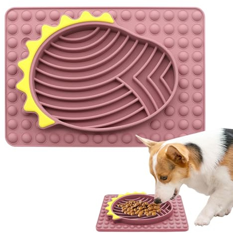 Alfombra de alimentación lenta, alfombra de lamer para perros - Diseño antivuelco para alimentación lenta | Alfombra de alimentación para perros suave para perros y cachorros