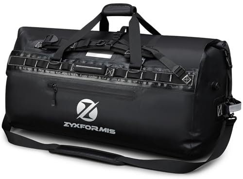wasserdichte Reisetasche, Großer Duffle Bag Rucksack für Abenteuer, Dry Bag Seesack mit Rucksackfunktion für Camping, Bootfahren, Angeln, Kajakfahren, Strandurlaub, Größen 65 L/110 L/160 L