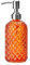 400ml Seifenspender aus Glas mit Edelstahlpumpe, OrangePumpe Liquid Shampoo Lotion Spenderflasche, Hand- und Spülmittelspender für Bad, Küche, Arbeitsplatte, Waschküche