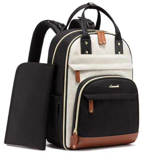 LOVEVOOK Changing Bag, Baby Nappy Diaper Backpack Bags Mum With Portable Changing Mat & Stroller Straps, Large Hospital Maternity Change Back Pack for Travel Mom and Dad