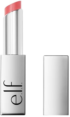 e.l.f. Glow Reviver Slipstick, Tinted Lip Oil Stick, Non-Sticky & Hydrating for a Soft-Shine Finish, Vegan & Cruelty-Free, Pink-Me Energy