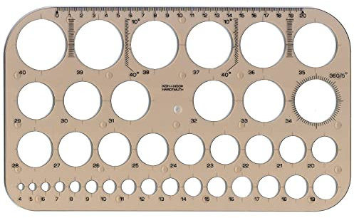 Koh-I-NOOR 074916100000 Kreis Vorlage – Transparent Braun