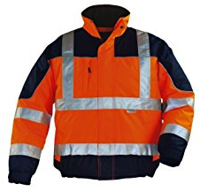 COVERGUARD HIVIZ Warnschutzjacke, Warnjacke, Pilotenjacke orange/blau