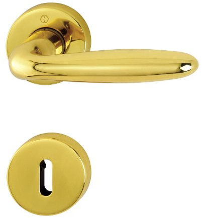 HOPPE Rosetten-Garnitur 'Verona' Messing poliert M151/42KV/42KVS - 6492714