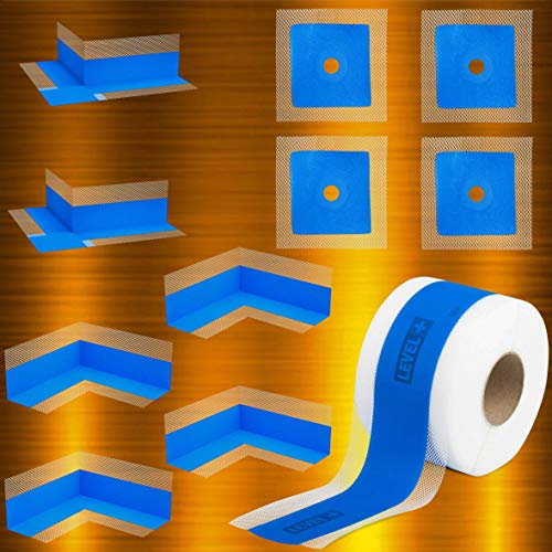 Juego de juntas de elastómero, 10 m, esquinas interiores, 4 unidades de esquina exterior, 2 manguitos de pared, 4 unidades de sellado para ducha, baño, cocina SETB13