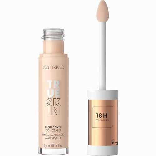 Catrice | True Skin High Cover Concealer (001 | Neutral Swan) | Waterproof & Lightweight for Soft Matte Look | With Hyaluronic Acid & Lasts Up to 18 Hours | Vegan, Cruelty Free