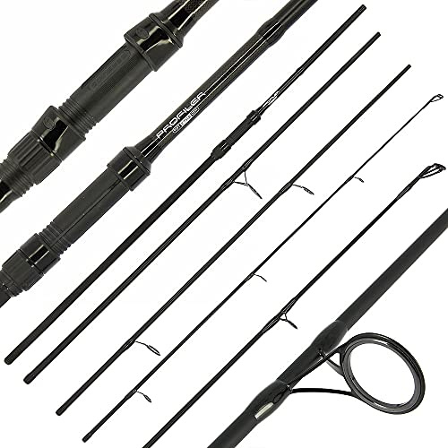 DNA Leisure NGT Profiler Travel Rod 4pc, 11ft/3.3m Carbon Black with Cloth Bag for Fresh/Salt Water Fishing (89 Closed length)