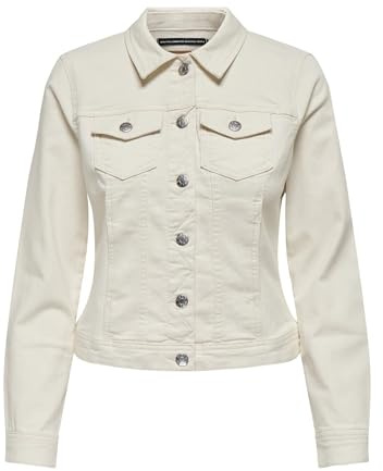 ONLY Veste en jean ONLWONDER pour femme, ecru, XXL