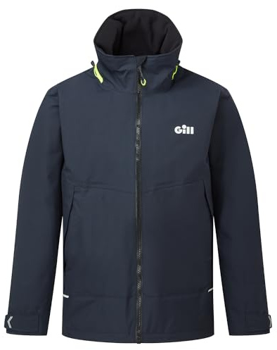 Gill Mens OS3 Coastal Sailing Jacket - Waterproof, Breathable & Stain Repellent (Dark Navy, XL)