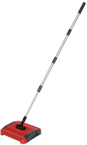 Giilayky Barredora manual de alfombras, barredora de suelos, cepillo de alfombras desmontable, limpiador de alfombras para pelo de mascotas y desechos de polvo