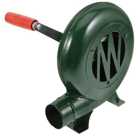 Happyyami Ventilador De Exterior Con Manivela Ventilador Para Barbacoa Soplador Para Acampar Salida De 47 Mm De Diámetro Para Un Uso Fácil