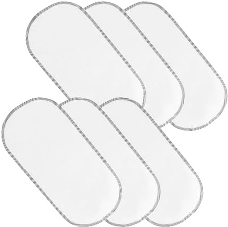 Lot de 6 matelas à langer portables pour couches de bébé, imperméables, réutilisables, doux et confortables, 30 x 60 cm