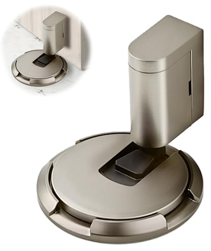 Türstopper Boden Kleben,Selbstklebend Türstopper Magnetisch Door Stopper Schwer Türkeil Mechanischer Bodentürstopper Türfeststeller Magnet Türklinkenpuffer für Tür Floor Wand