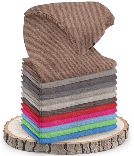 Yanopurna Bufanda Unisex de Cachemira - Estola Tejida a Mano 100% Lana de Cachemira (68 x 190 cm) - Pañuelo para el Cuello, Bufanda Lisa y Cálida, para Hombres y Mujeres - Hecha en Nepal