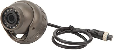 Caméra de Surveillance de Voiture, KIMISS DC 12 V Caméra Dôme Intérieure de Véhicule Enregistrement Audio Vidéo Grand Angle 100° IP67 Caméras de Surveillance de Vision Nocturne