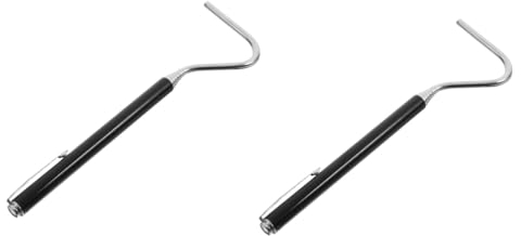 POPETPOP 2stücke Retractable Reptile Hook Ausziehbarer Schlangenhaken Aus Edelstahl Für Sichere Fangen Von Reptilien Tragbar Für Einsatz Der Natur Terrarium
