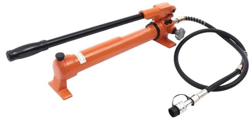 ATUMY Gato Hidráulico Bomba hidráulica Manual de 10 000 PSI, 2 velocidades, para Cilindros hidráulicos de 4 y 10 toneladas, Duradera Bomba Hidráulica de Dirección