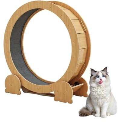 Versión Mejorada Rueda De Ejercicio para Gatos, Rueda Silenciosa para Gatos De Interior, Cinta De Correr para Gatos para Fitness Diario Y Pérdida De Peso(Small)