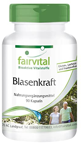Fairvital | Formule vessie - set pour pendant 3 mois - VEGAN - Fortement dosé - 90 capsules