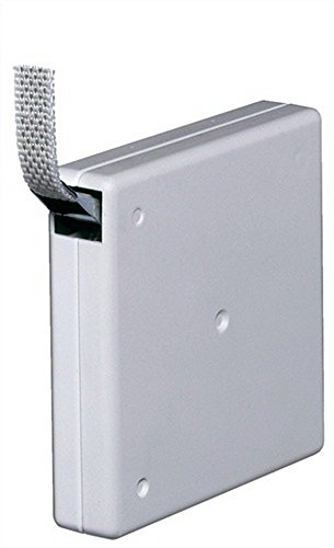 Belt Winder Screw-On White Belt Width 14 mm for Belt Length 5 m 118 x 116 x 21 mm