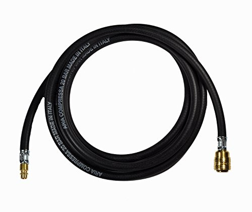 Druckluft Schlauch Gummi 6mm, 3 Meter mit Kupplung und Stecknippel
