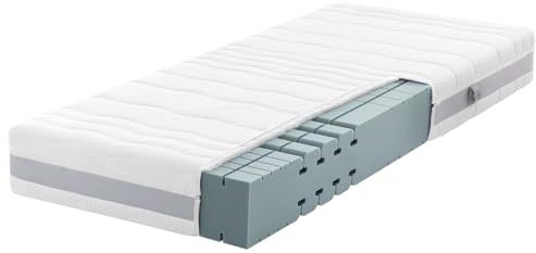Ravensberger Matratzen Komfort-MED | 7 Zonen | Hybridschaumkern | H2 (45-80 kg) | Made in Germany | Hochwertiger Doppeltuchbezug-Bezug | 140 x 200 cm