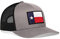 Texas Flaggenhut – Texas Trucker Hat TX Staatsflagge Snapback Baseball Cap Golf Hut - Grau - Einheitsgröße