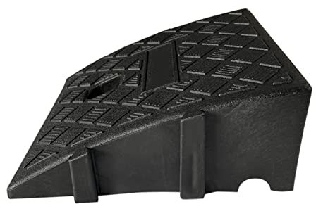 KXXK Kerb Ramps | Driveway Curb Ramps | Portable Curb Ramps Heavy Duty Threshold Ramps Rubber Kerb Ramps For Driveway, Loading Dock, Sidewalk, Car, Scooter, Bike, Motorcycle, Black：25×27×13cm