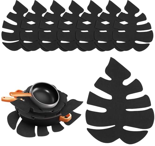 AiQInu 8 Pezzi Proteggi Pentole e Salvapadelle 35×27cm, Antigraffio, Proteggi Padelle per Pentole, Ciotole e Padelle
