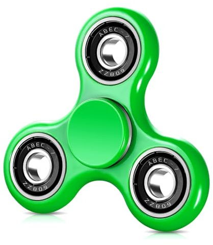 SCIONE Fidget Spinner Juguete sensorial, Ansiedad Alivio del Estrés Mano Spinner Regalos de Fiesta para niños y Adultos Regalos para cumpleaños(Verde)