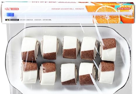 Film étirable avec coupe-coulissant, film alimentaire pour aliments, transparent, polyvalent, pour la cuisine, convient au micro-ondes, film alimentaire