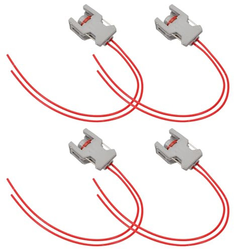 Taesayl 4 Conectores Hembra para Inyector Diésel DELPHI DJ70229A-3.5-21 Cable Delphi 240PC024S8014 Cable Conector con Carretilla Cable FCC