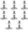 8 STK M8-30mm T-Nut Adapter, T-Nutensteine Dachträger Dachbox, Edelstahl T-Nut Nutsteine Set mit Muttern und Unterlegscheiben Kompatibel mit Thule Dachträger Relingträger Dachbox, M8-Quadratisch