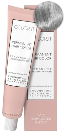 COLOR.IT by BM - Permanente Haarfarbe in Salonqualität, 100ml (11.11 Extra Lichtblond Asch Intensiv, 1er Pack)